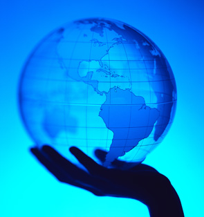 Globe in a Hand Picture